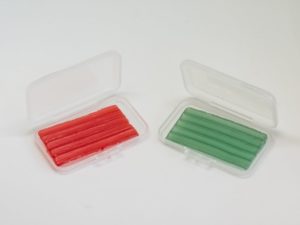 Closeup of orthodontic dental wax for braces